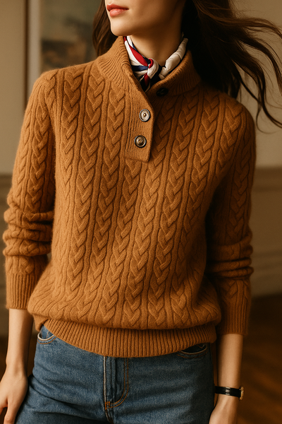 Arden ™ Button-Up Cashmere Sweater