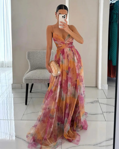 Vaelia™ Maxi Dress | Floral Print