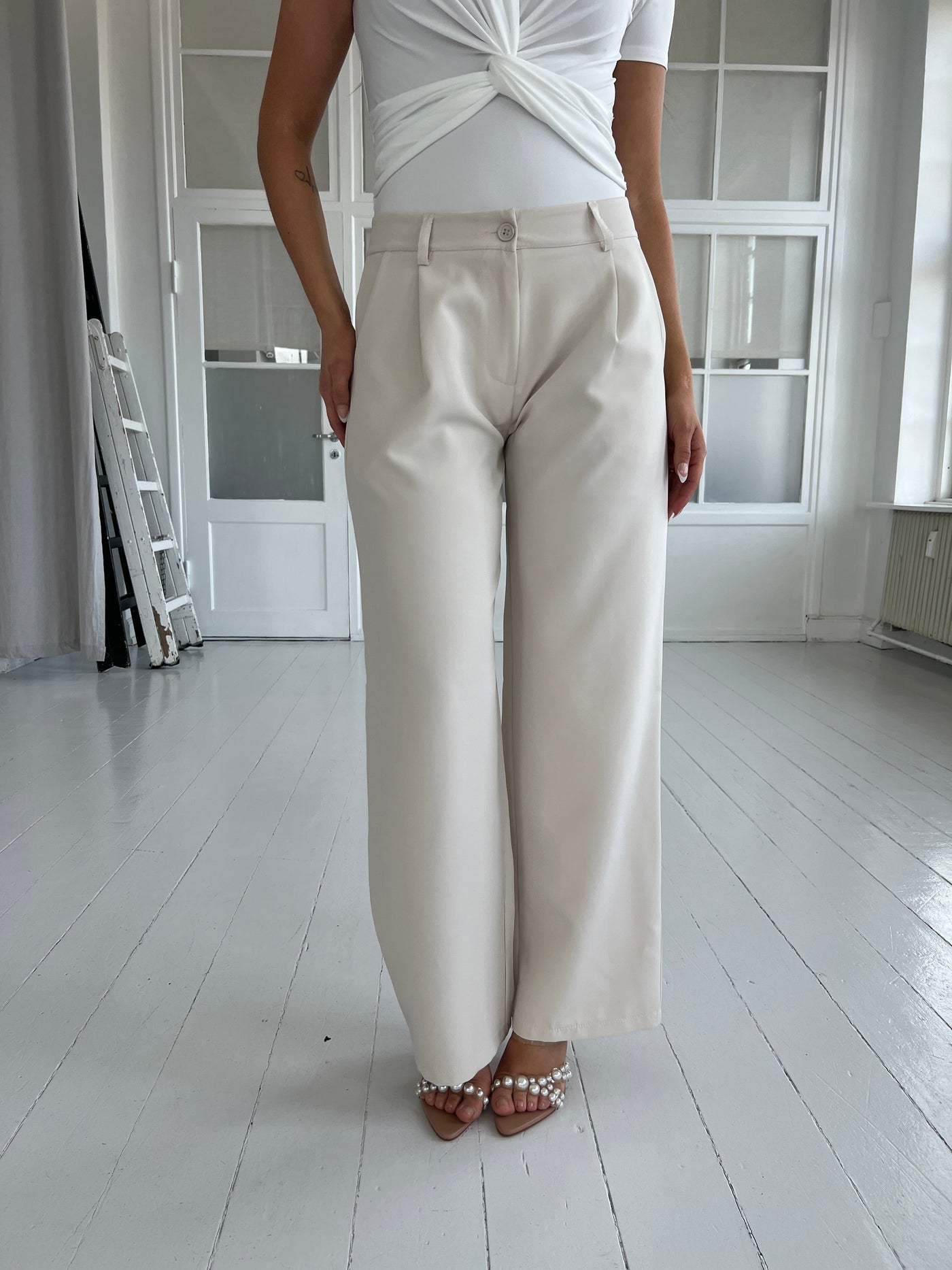 Eight™ Luxe Cream Trousers