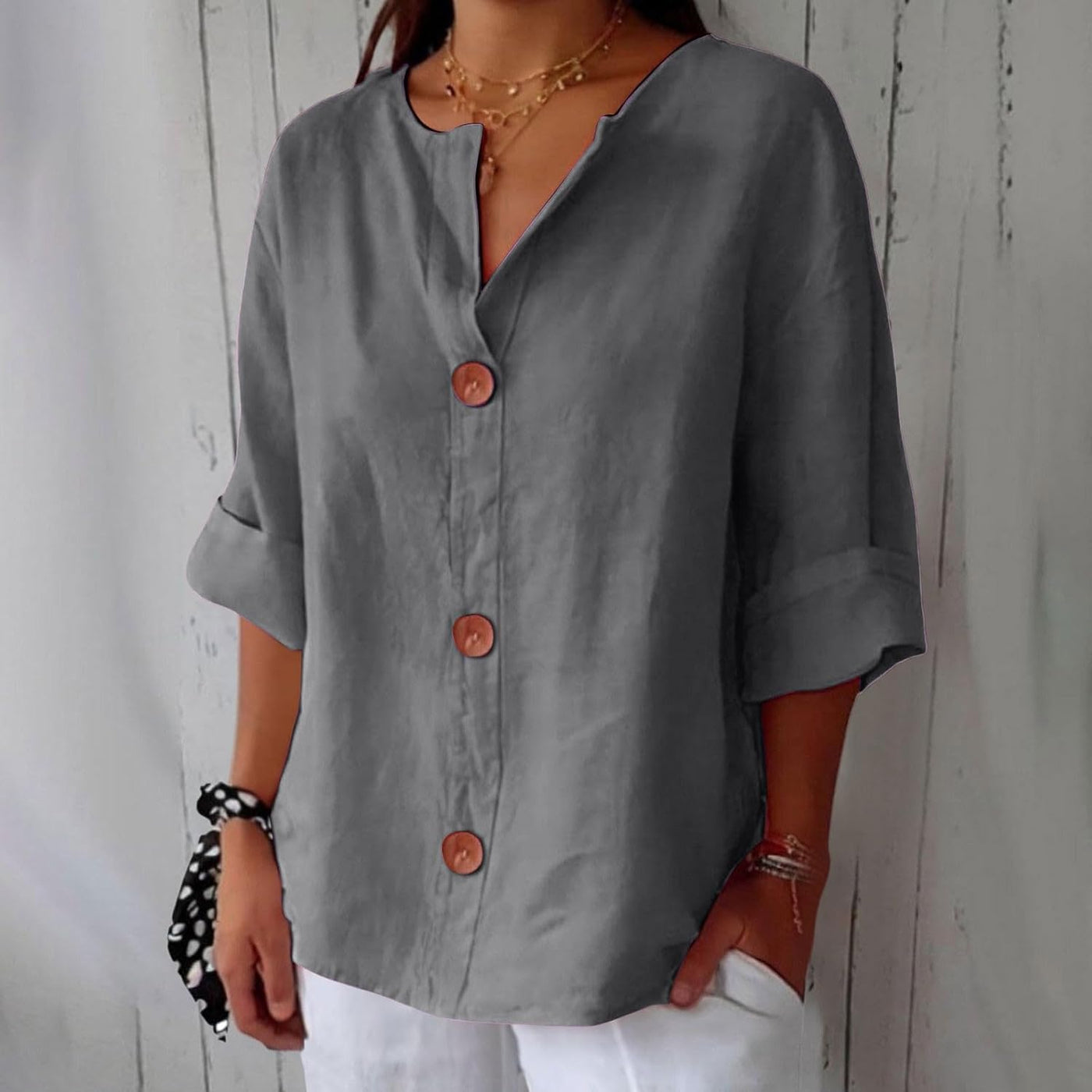 Clara ™ | Casual Textured Blouse