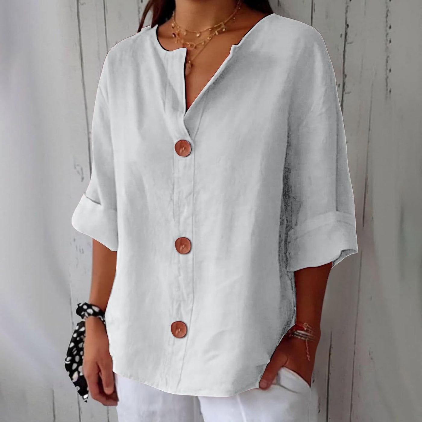 Clara ™ | Casual Textured Blouse