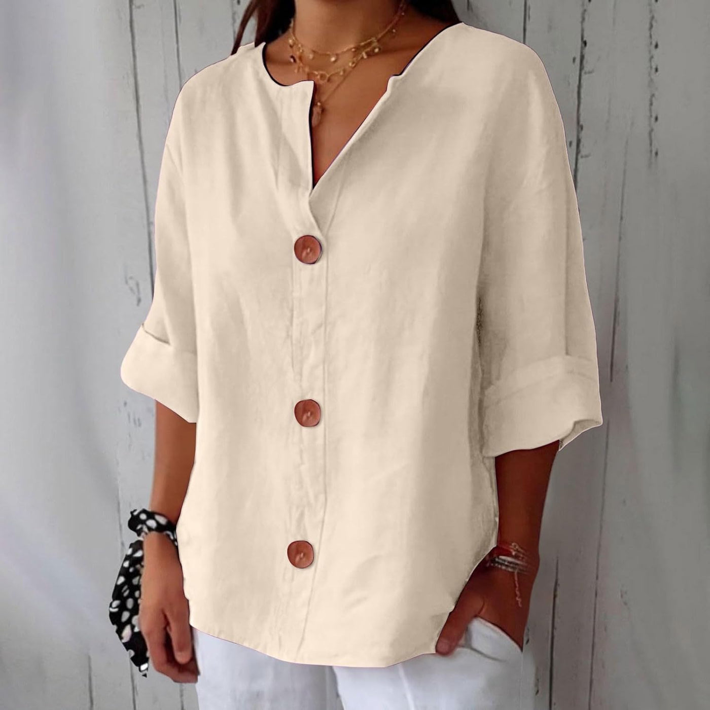 Clara ™ | Casual Textured Blouse