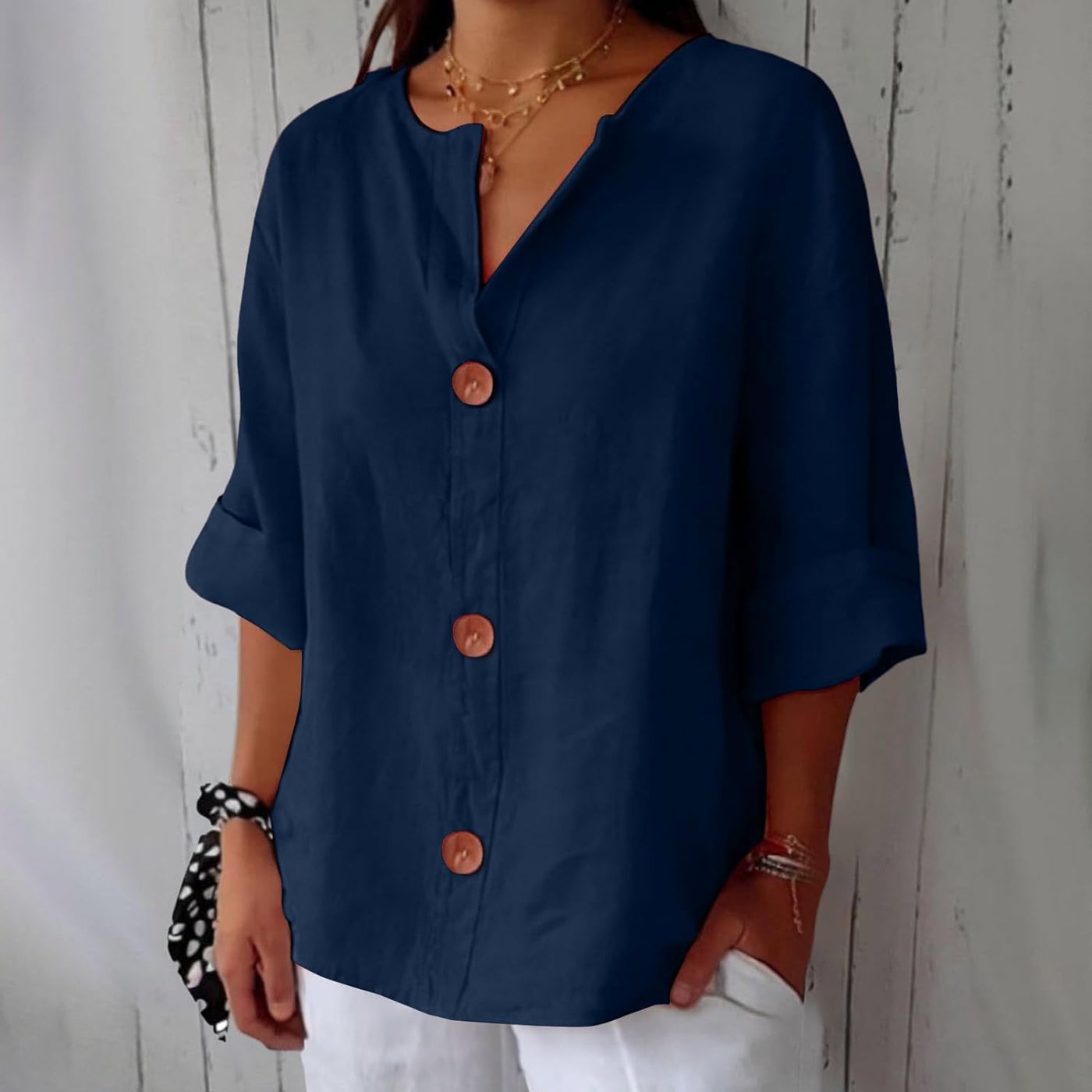 Clara ™ | Casual Textured Blouse