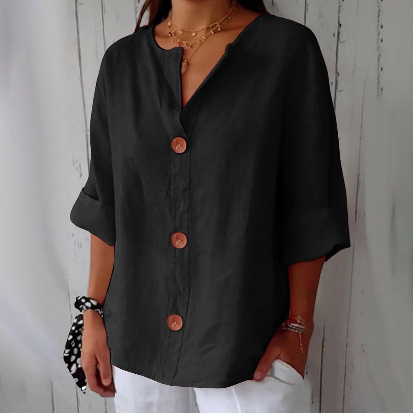 Clara ™ | Casual Textured Blouse