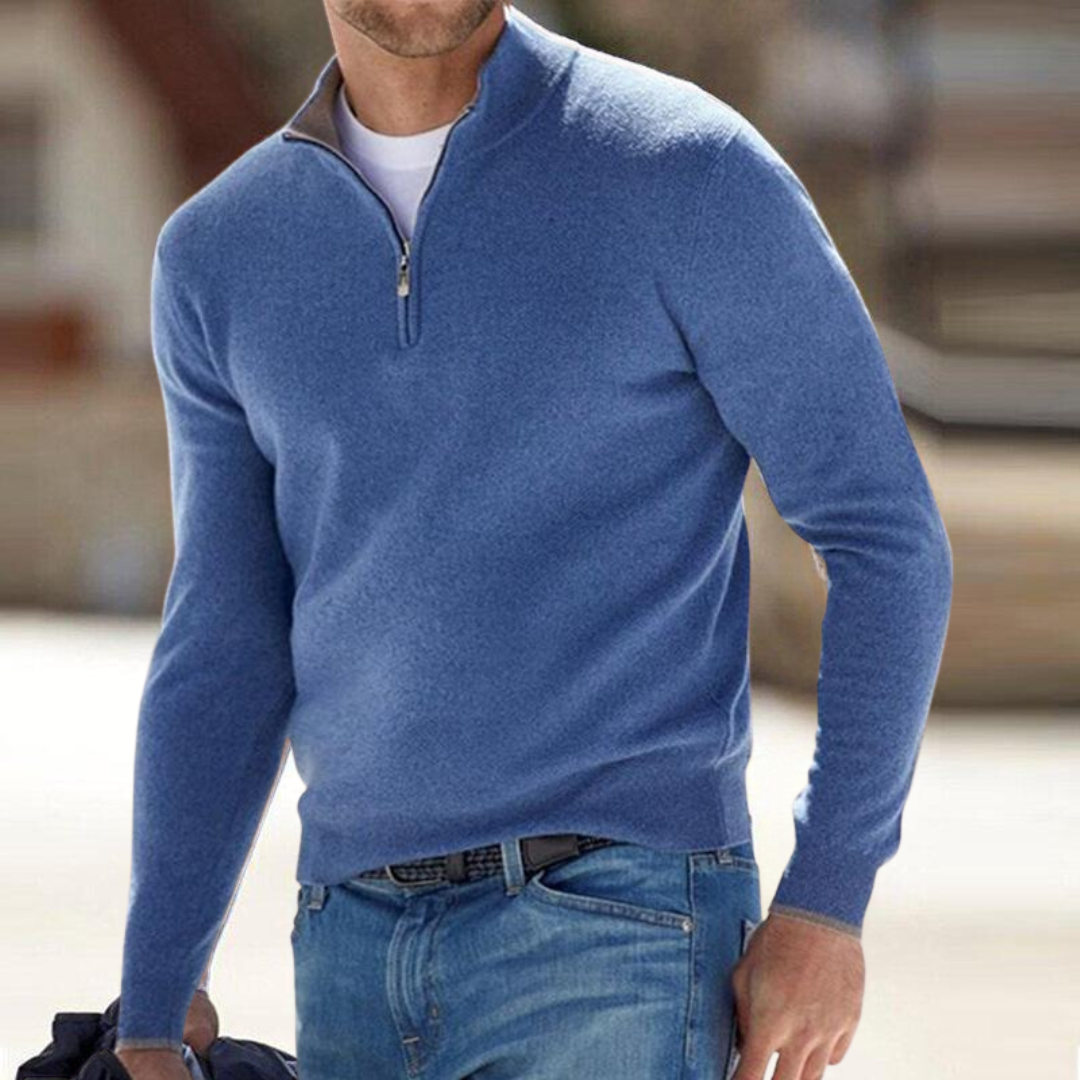 Miquel ™ | Premium Zip-Neck Pullover