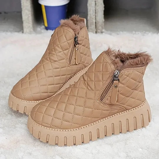 Flavie | Women quilted closure ankle boots