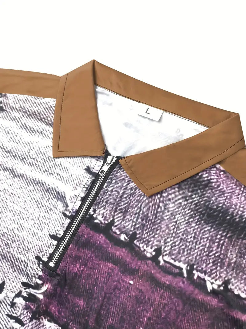 Max ™  - Color Block Long Sleeve Shirt with Zip