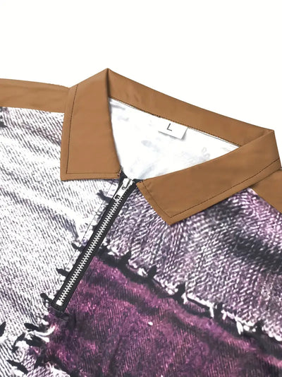 Max ™  - Color Block Long Sleeve Shirt with Zip