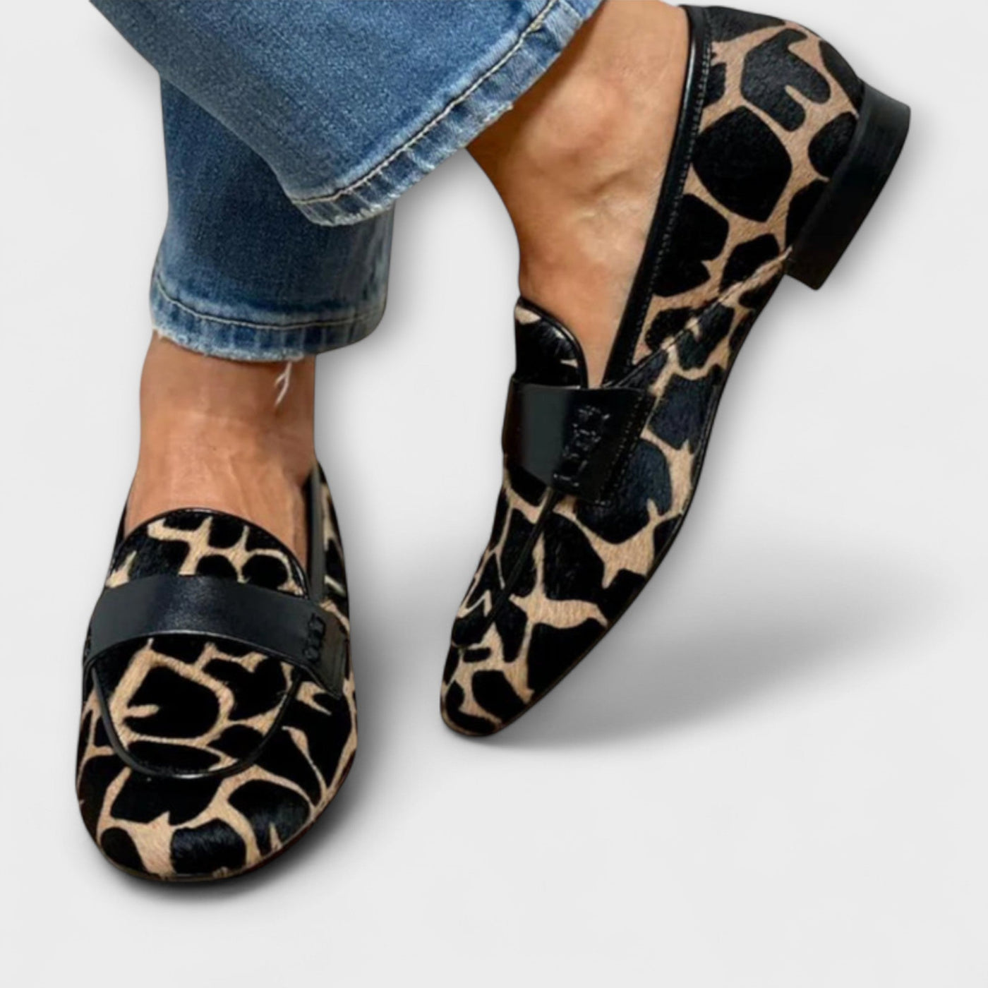 Leonie™ -  Orthopedic Leopard Moccasin