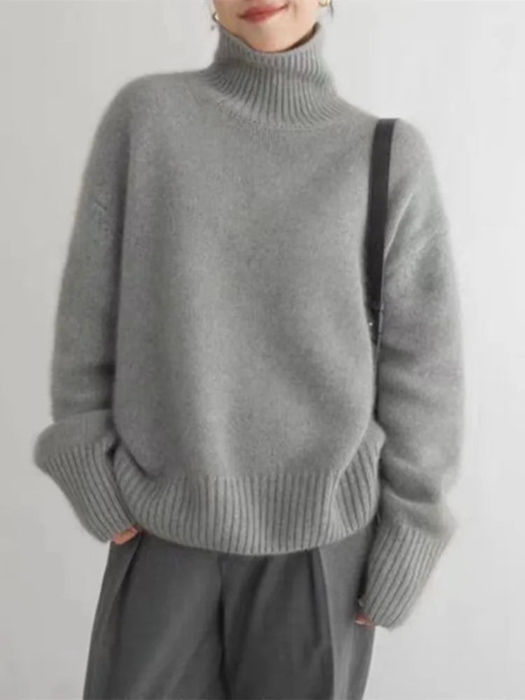Isabella™ - High Neck Cashmere Sweater