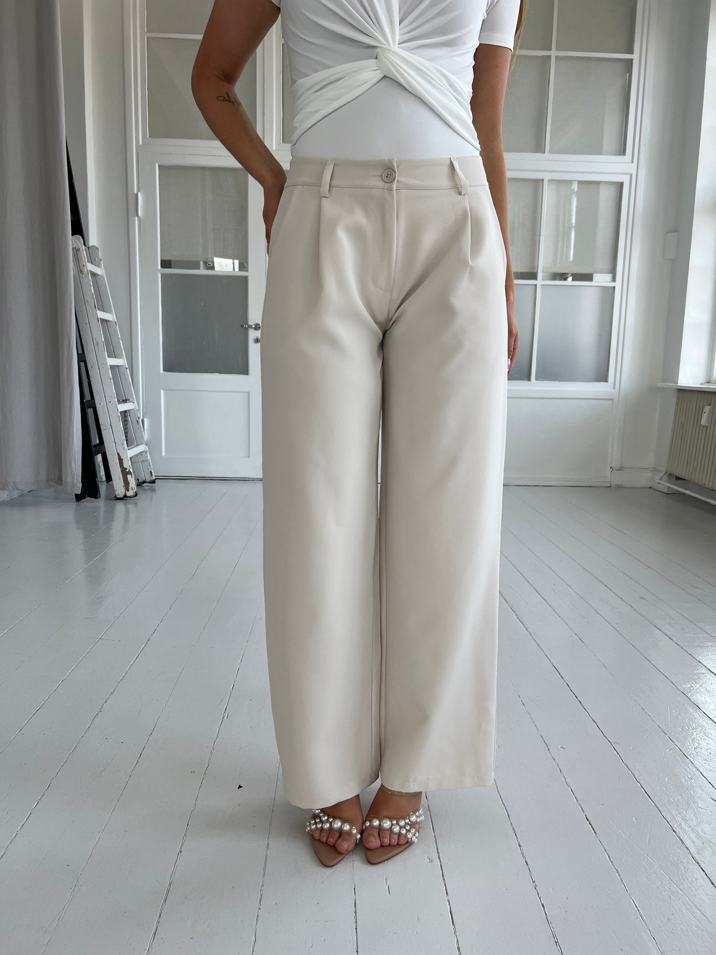 Eight™ Luxe Cream Trousers
