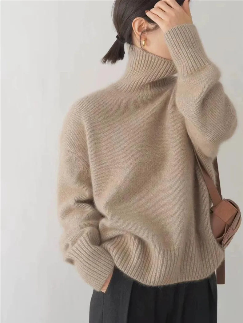 Isabella™ - High Neck Cashmere Sweater