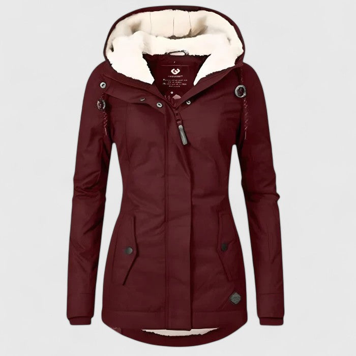 Amélie ™ | Waterproof winter coat with hood