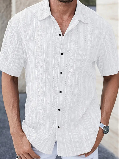 Alena ™ Cotton-Linen Men Polo Shirt