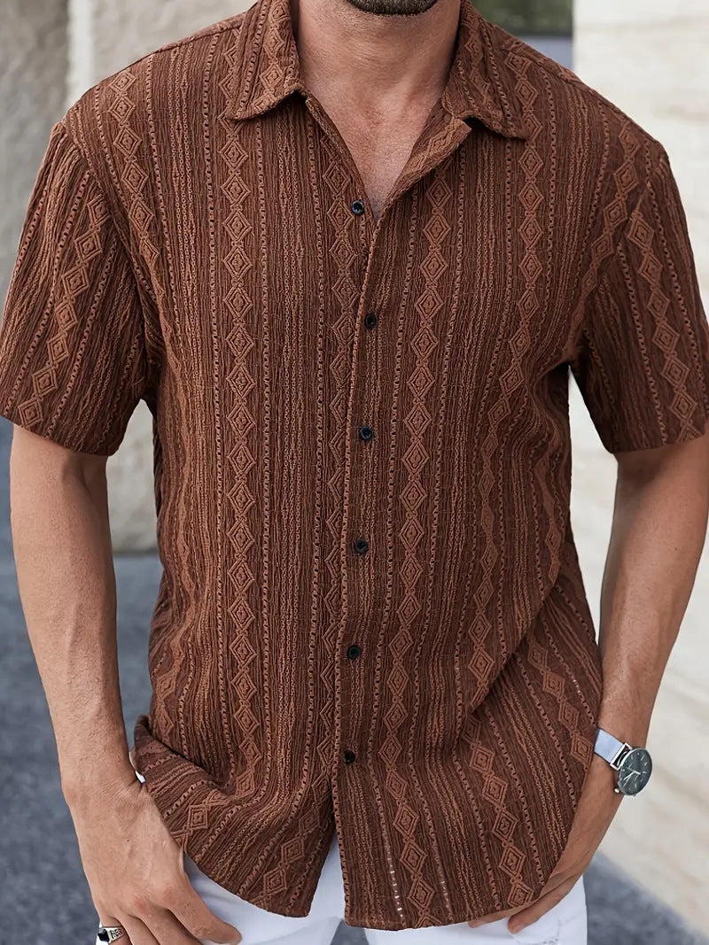 Alena ™ Cotton-Linen Men Polo Shirt