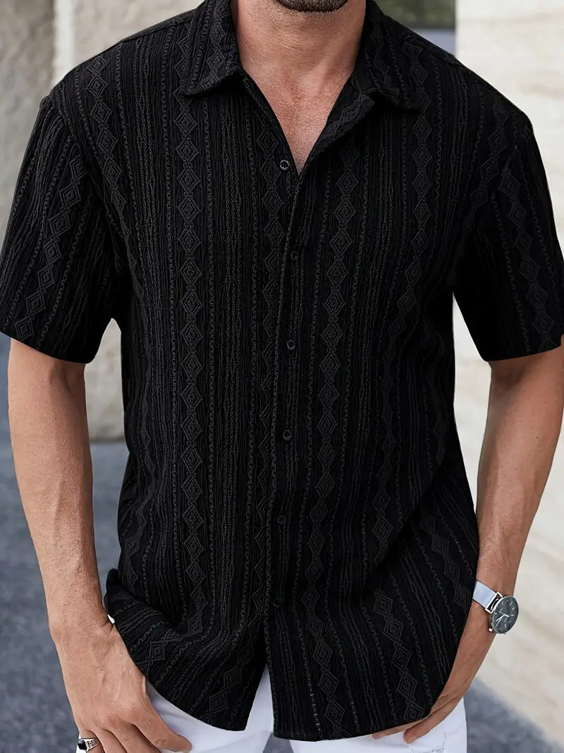 Alena ™ Cotton-Linen Men Polo Shirt