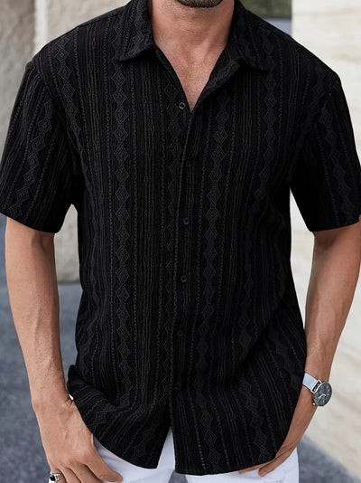 Alena ™ Cotton-Linen Men Polo Shirt
