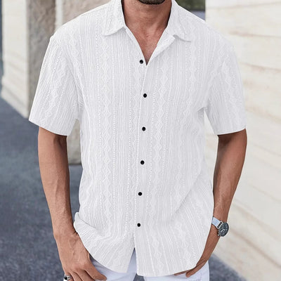 Alena ™ Cotton-Linen Men Polo Shirt