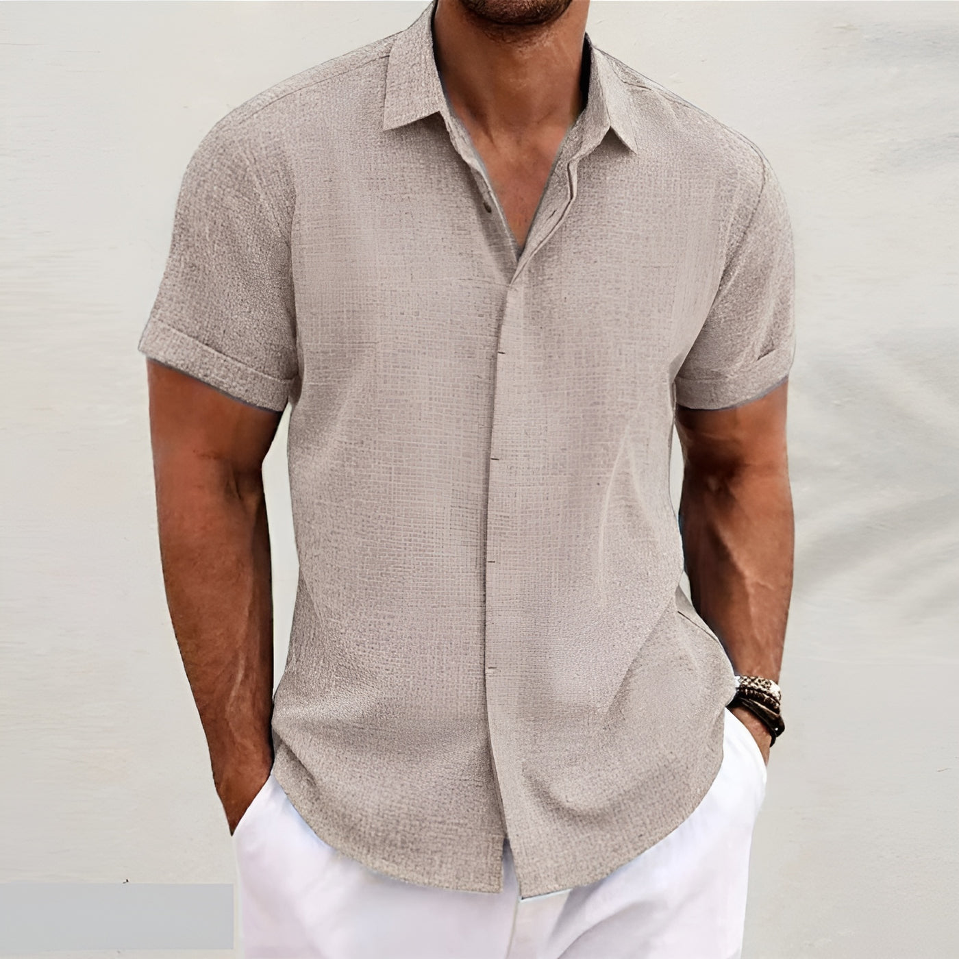 Aleandro™ | Premium Linen Shirt – Timeless Comfort