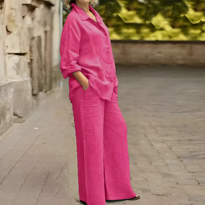 Lara ™ |  Linen Shirt Suit