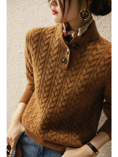Arden ™ Button-Up Cashmere Sweater