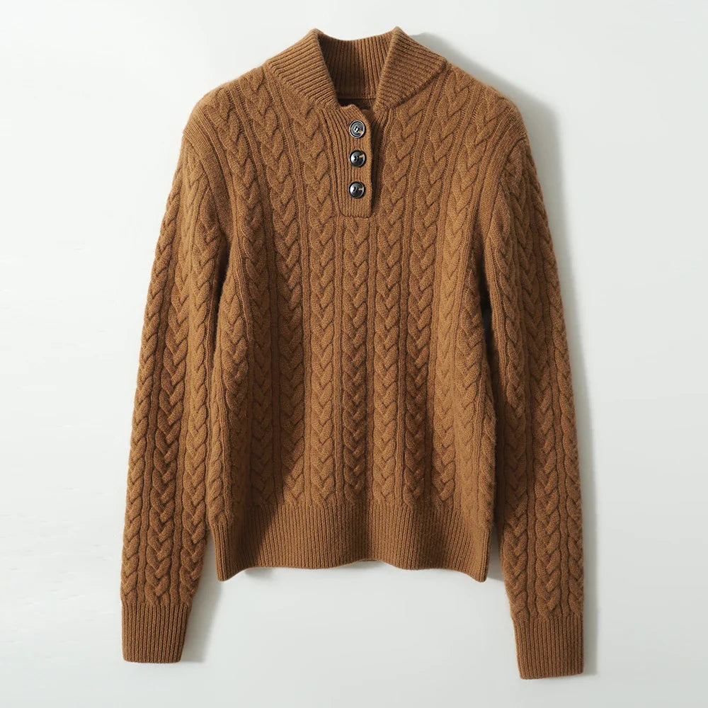 Arden ™ Button-Up Cashmere Sweater