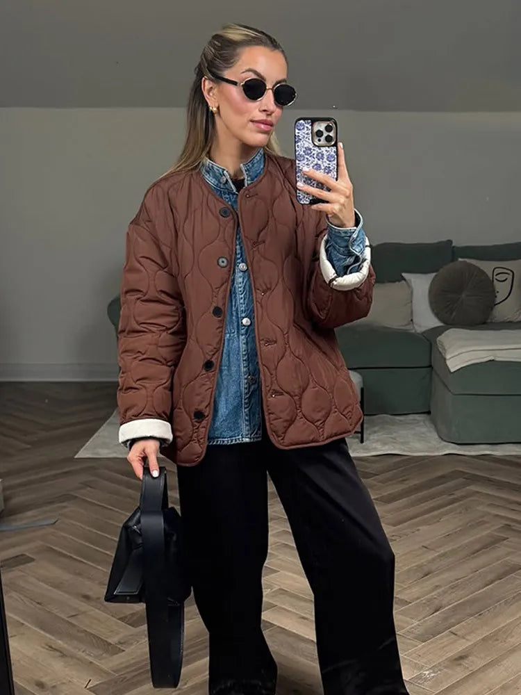 Elia ™ | Vintage Oversized Down Jacket for Women