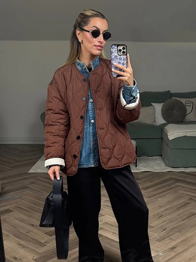 Elia ™ | Vintage Oversized Down Jacket for Women