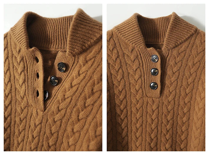 Arden ™ Button-Up Cashmere Sweater