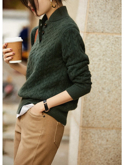 Arden ™ Button-Up Cashmere Sweater
