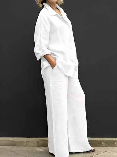 Lara ™ |  Linen Shirt Suit