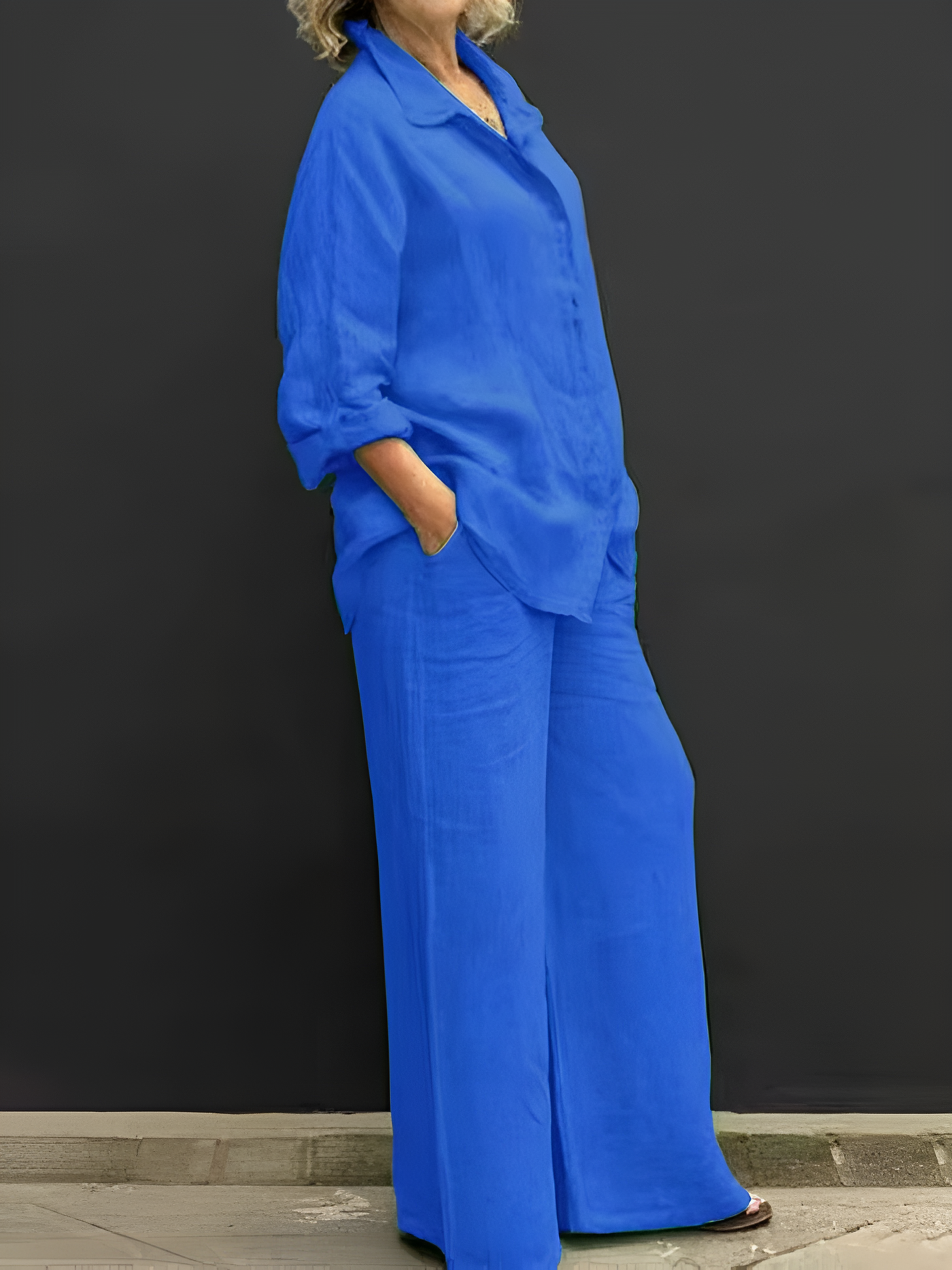 Lara ™ |  Linen Shirt Suit