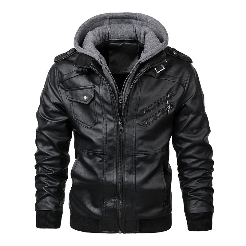 Rudolph ™ Leather Jacket with Cap