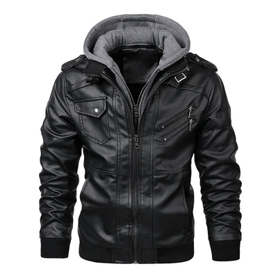 Rudolph ™ Leather Jacket with Cap