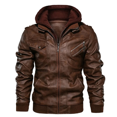 Rudolph ™ Leather Jacket with Cap