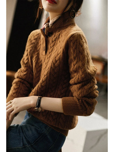 Arden ™ Button-Up Cashmere Sweater