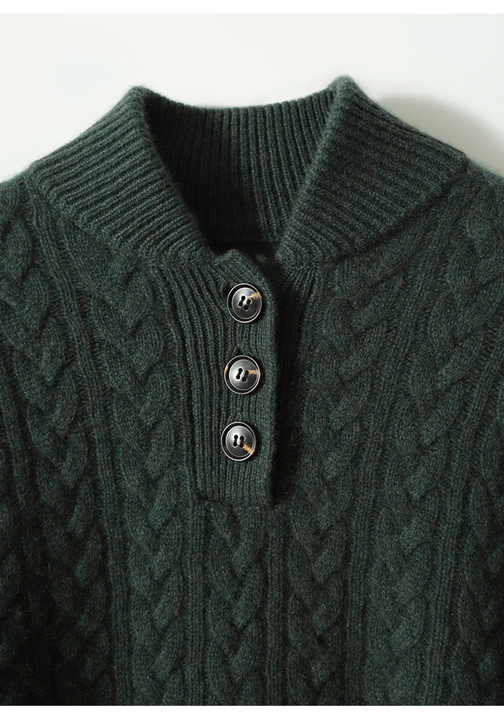 Arden ™ Button-Up Cashmere Sweater