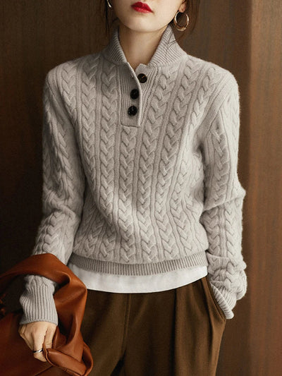 Arden ™ Button-Up Cashmere Sweater