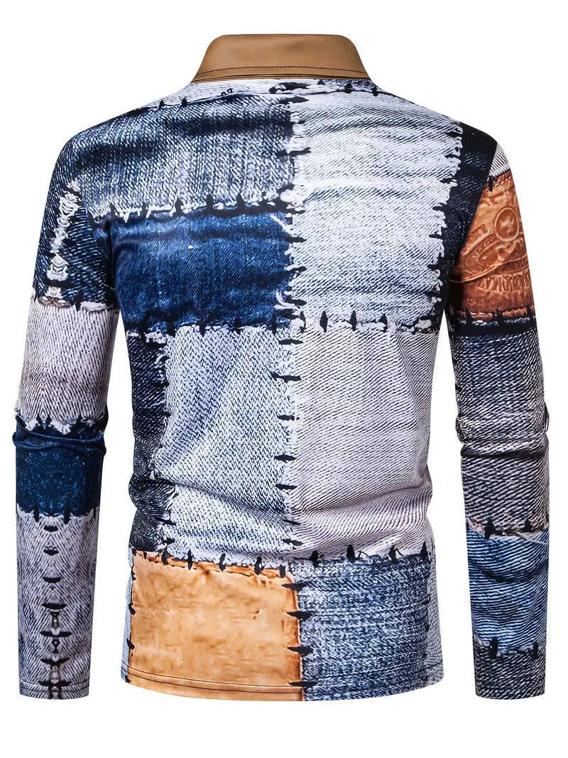 Max ™  - Color Block Long Sleeve Shirt with Zip