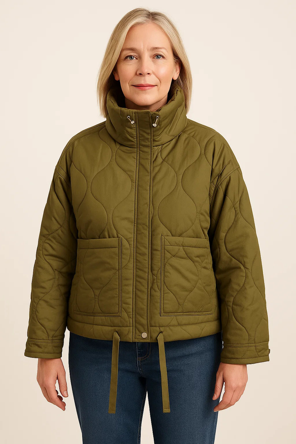 Alia ™ Winter Loose Fit Zipper Jacket – Stylish & Warm