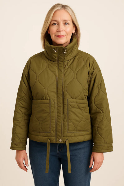 Alia ™ Winter Loose Fit Zipper Jacket – Stylish & Warm