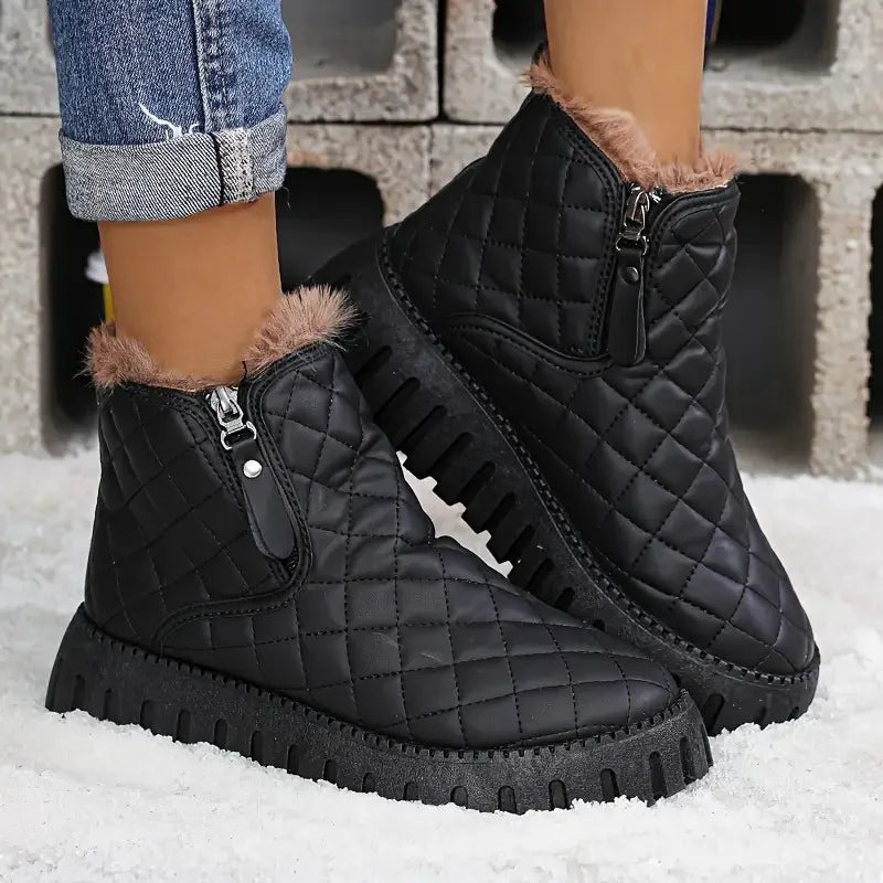 Flavie | Women quilted closure ankle boots