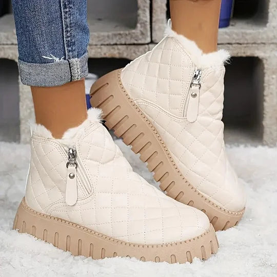 Flavie | Women quilted closure ankle boots