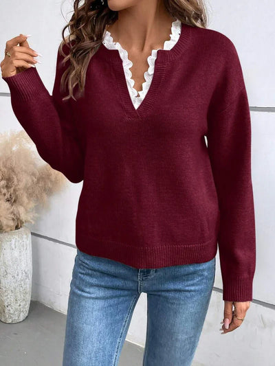 Lacy ™ | V-Neck Jumper
