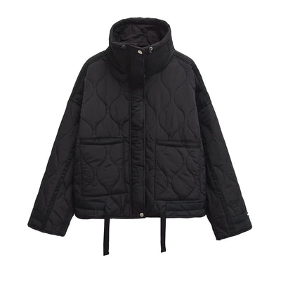 Alia ™ Winter Loose Fit Zipper Jacket – Stylish & Warm