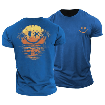 Smiley Sunset Beach T-shirt