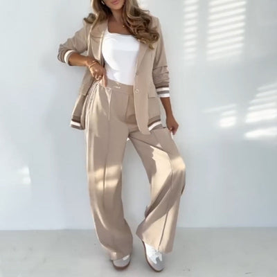 Elisa™ Beige Two-Piece Set