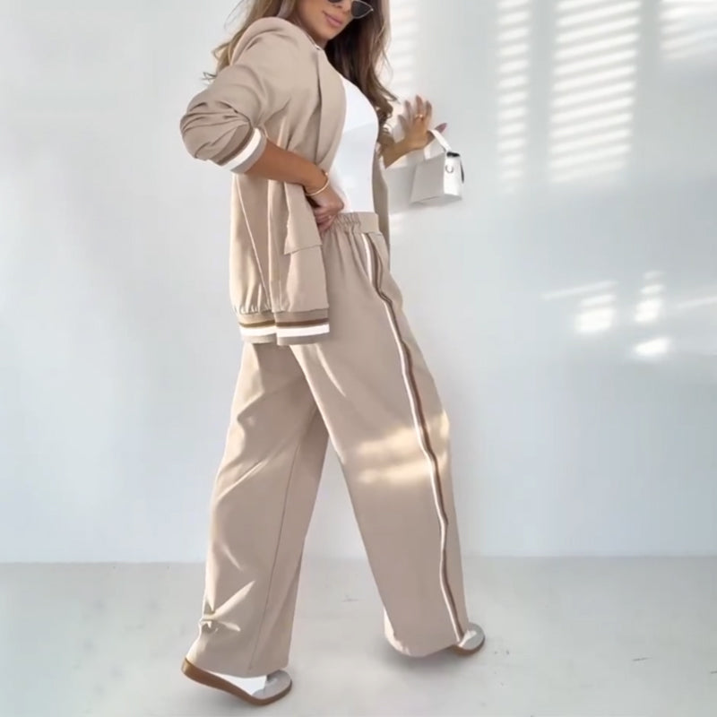 Elisa™ Beige Two-Piece Set