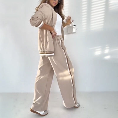 Elisa™ Beige Two-Piece Set